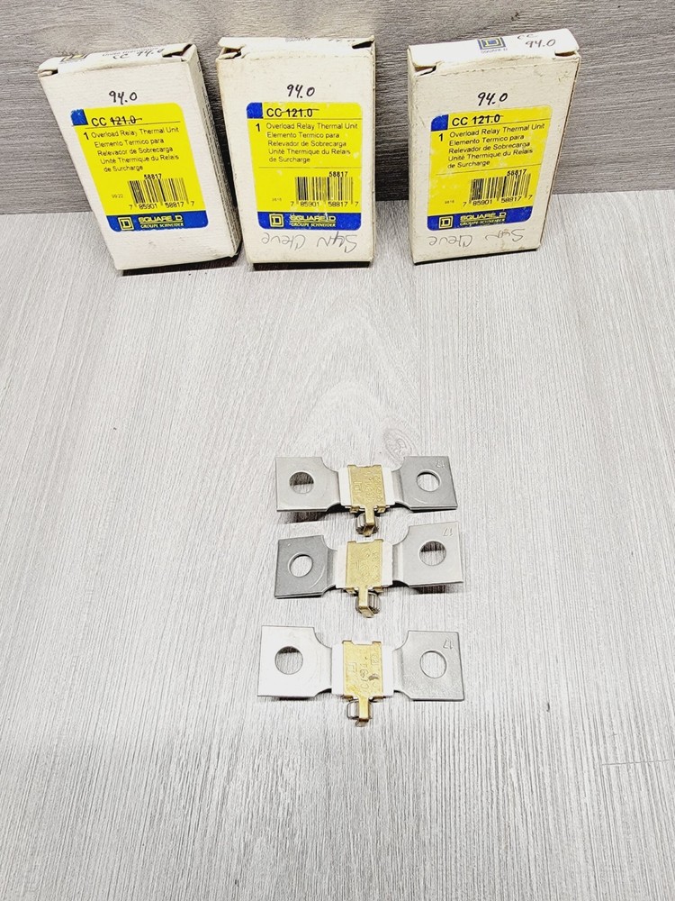 3pc Square D CC94 Overload Relay Thermal Unit