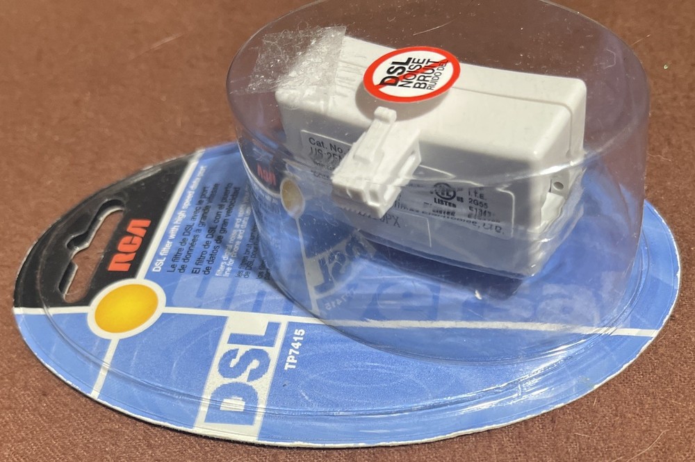 RCA DSL FILTER WITH HIGH SPEED DATA PORT. TP7415