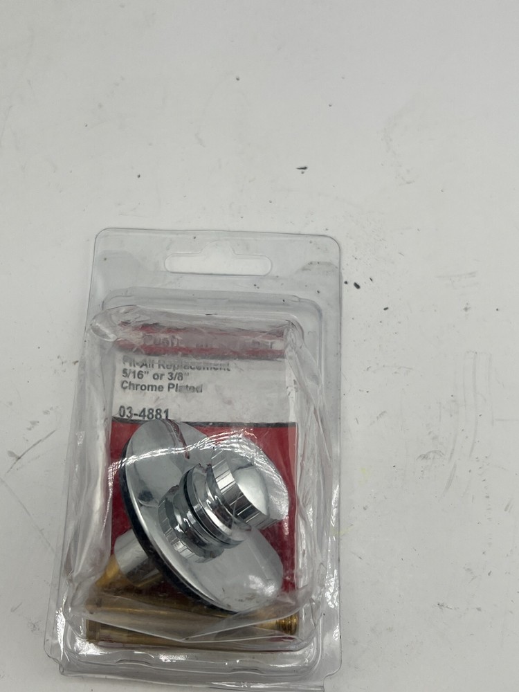 Lasco 03-4881 Push/Pull Style Strainer/Stopper Replacement Bathtub, Chrome