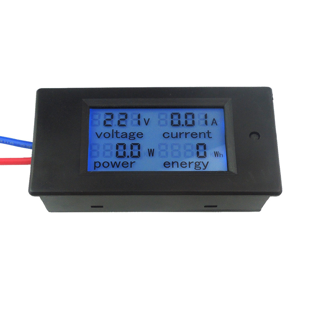 100A AC Digital LCD Current Energy Watt Kwh Panel Meter Ammeter Voltmeter + CT