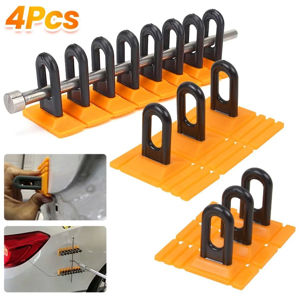 4Pcs Auto Body Repair Kit Puller Glue Tabs Set Car Paintless Dent Removal Tool