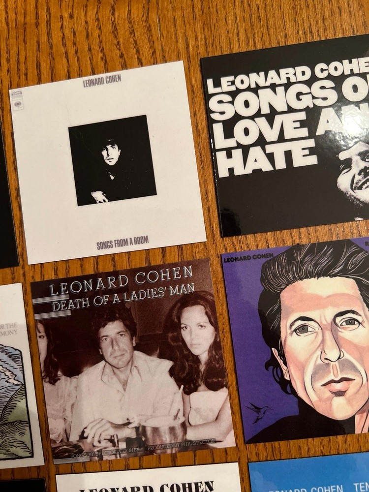 Leonard Cohen fridge magnets