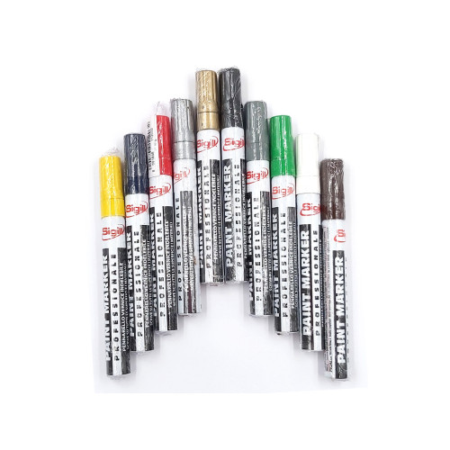 Sigill paint marker indelible marker white medium tip for all surfaces