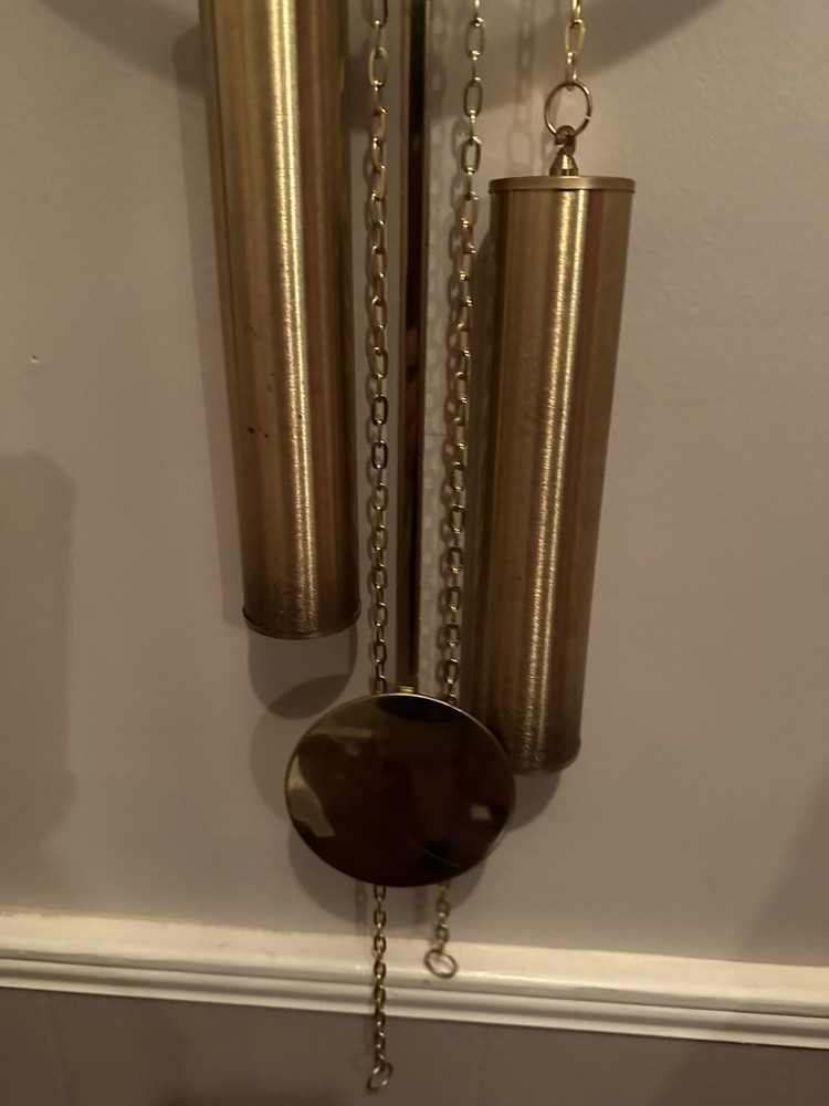 Accessory Art Products Lucite and Brass Clock - Tested & Working