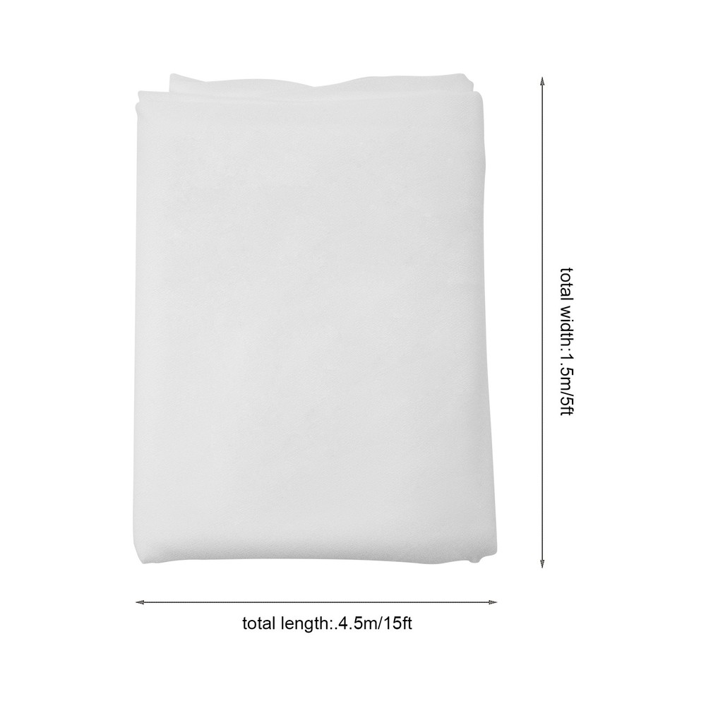 6pcs Weddings Ceiling Drapes Curtains Sheer Voile Backdrop Draping Decor White