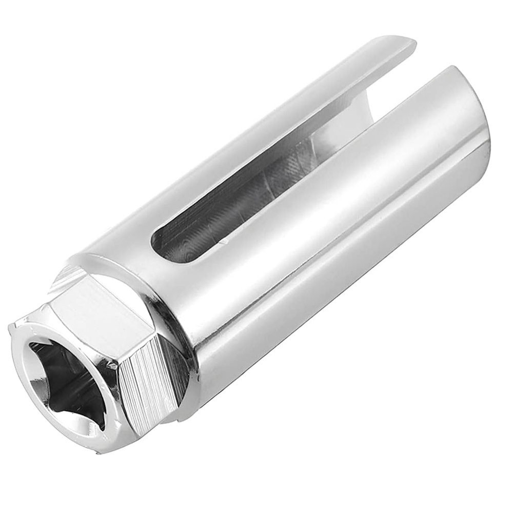 Silver Car Oxygen Sensor Socket 22mm 7/8 in O2 Sensor Removal Tool Universal