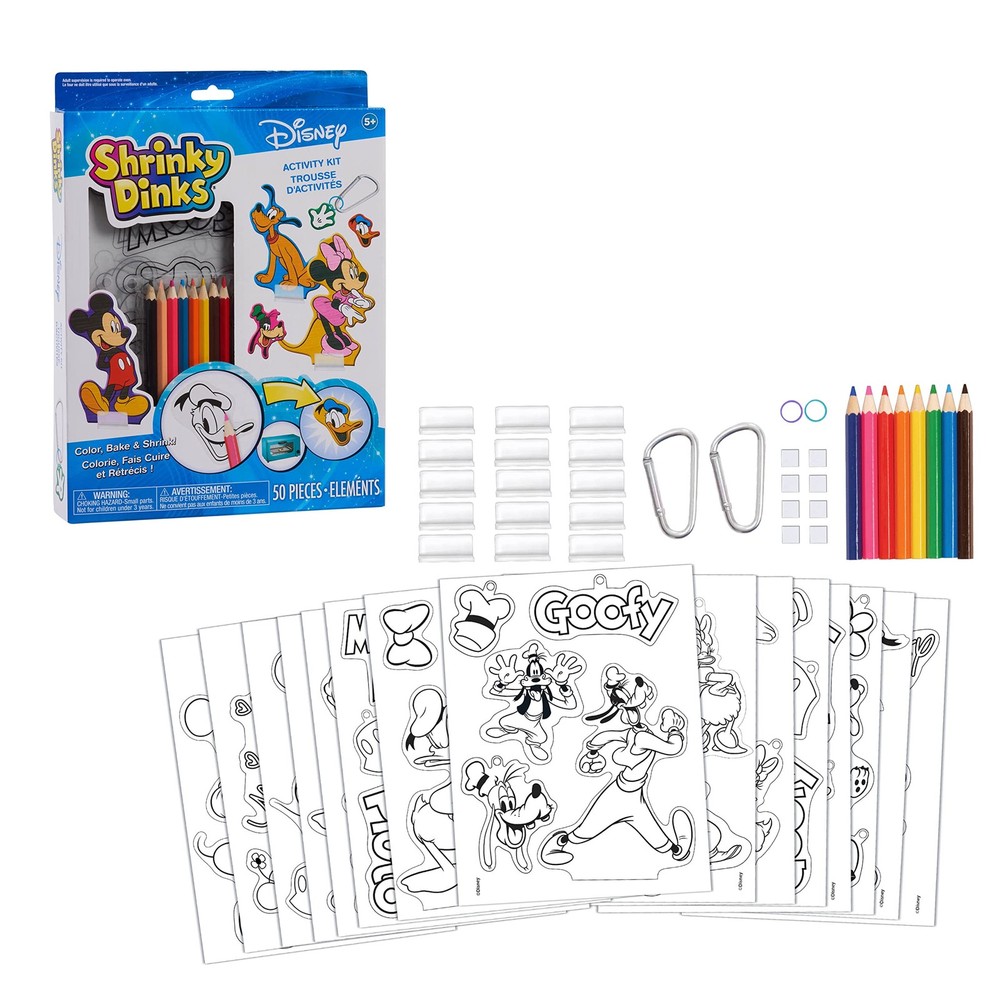 Shrinky Dinks Disney Classics Kit, 15 Pre-Printed Shrinky Dinks Sheets