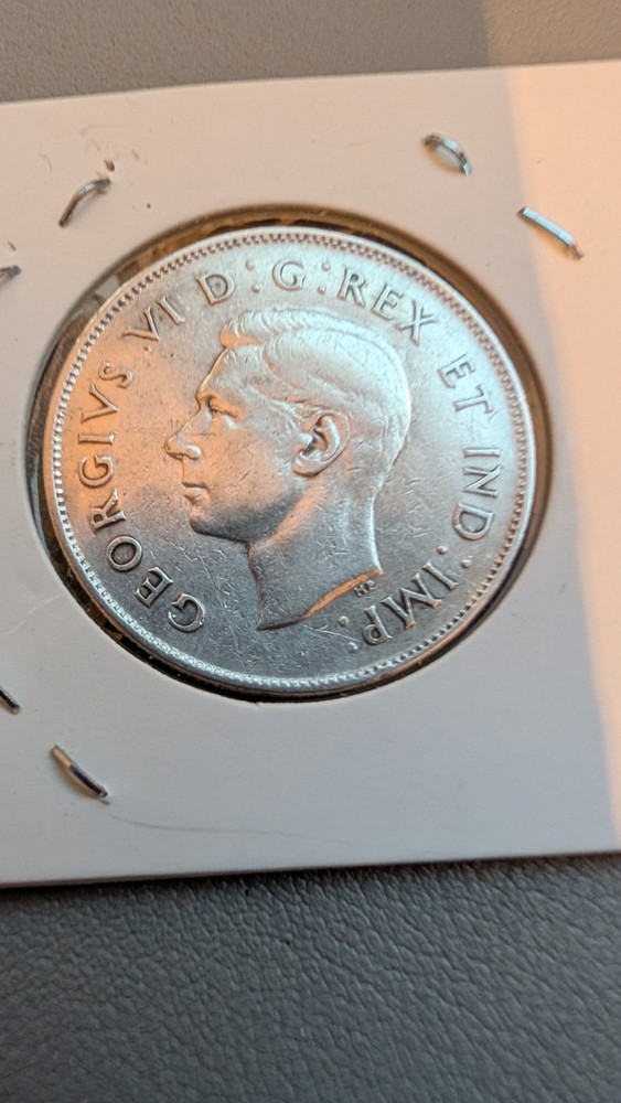 1944 Canada Silver 50 Cent (Die Cracks) High Grade (AA37)