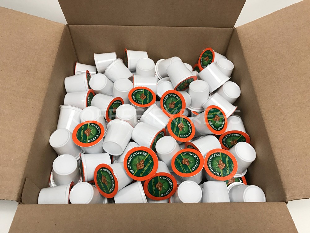 DECAF COLOMBIAN COFFEE SINGLE SERVE CUPS  50 CUPS ROASTED FRESH WEEKLY