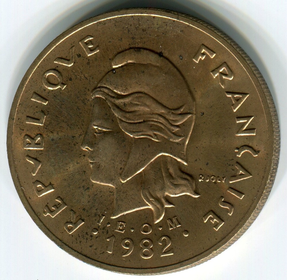 French Polynesia - 1982a 100Fr KM#14 in CH BU