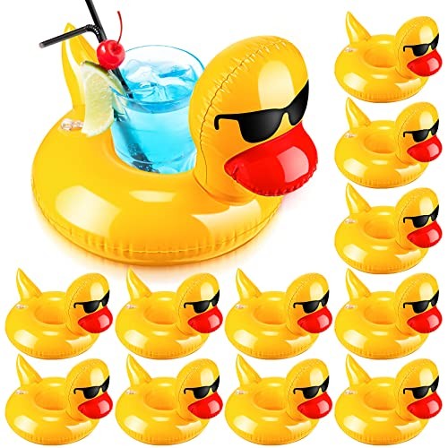 Inflatable Drink Floats Reusable Cute Drink Holder Inflatable Float Cup 12