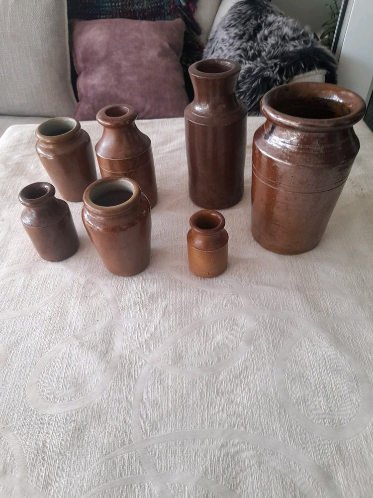Salt Glazed Storage 19th/20th Century Jars