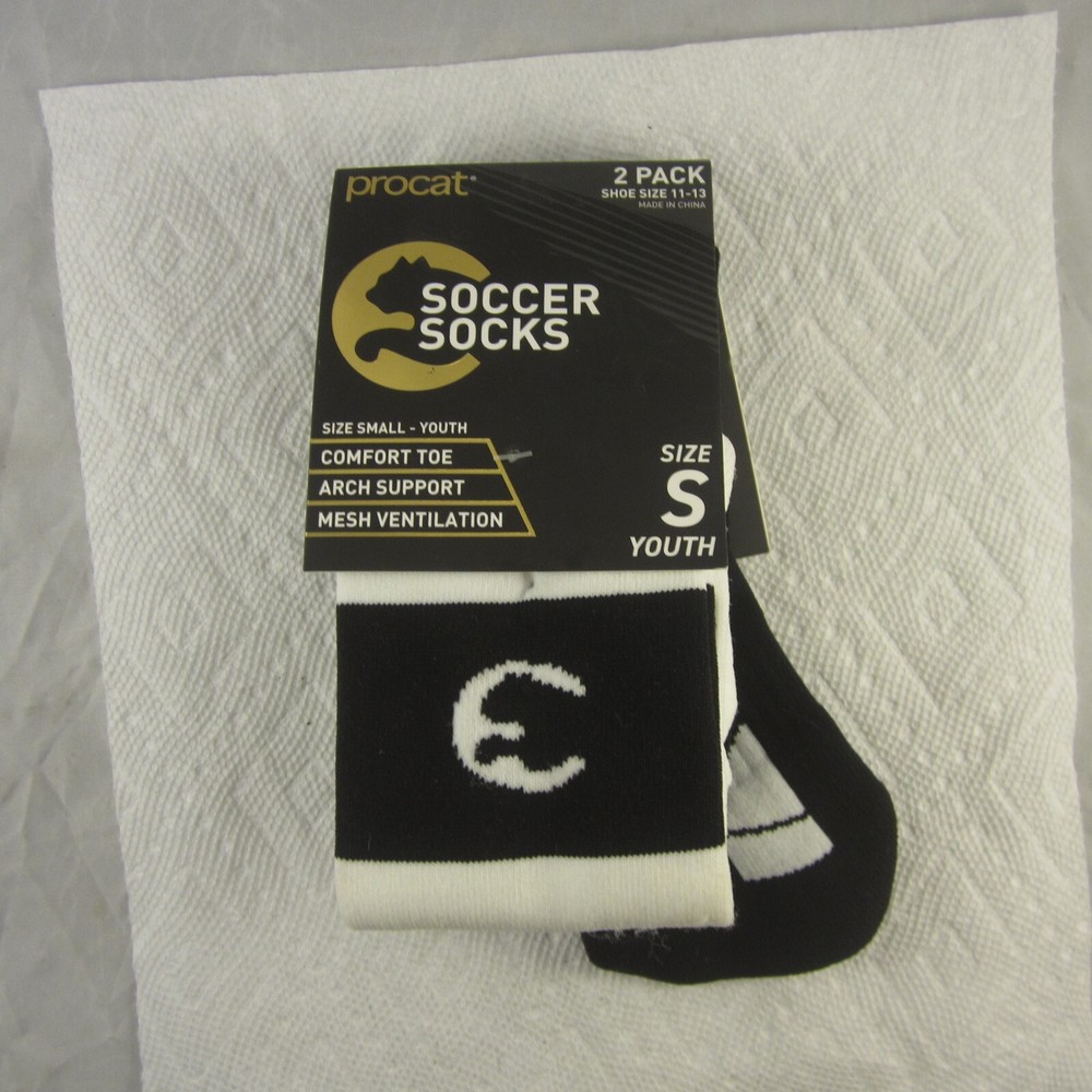 ProCat Youth Small Soccer Socks 2 Pack.