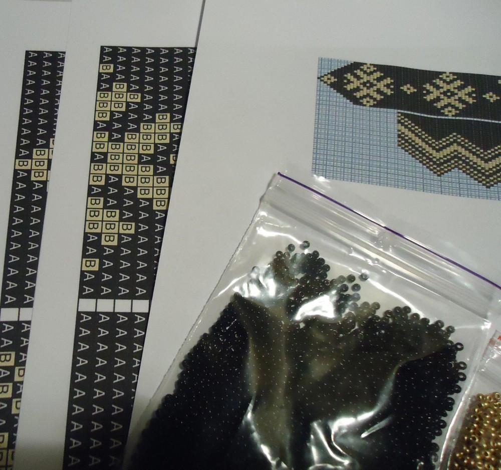 Kit for making a necklace gerdan. Beading Loom Pattern. #2