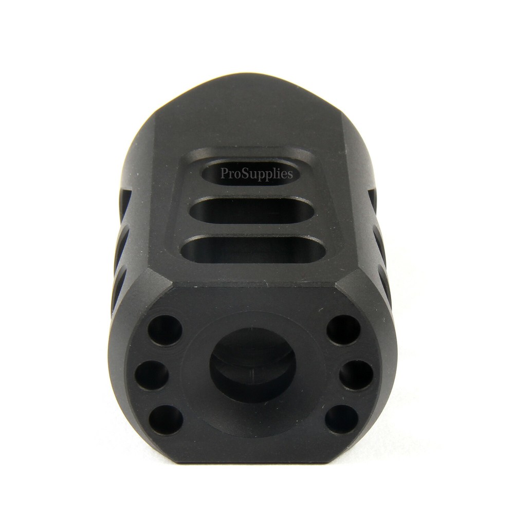 HOT! Tanker Style Muzzle Brake Triangular Baffl 1/2x28 Pitch for 9MM