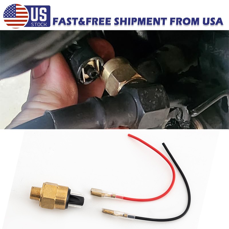 Fits for Harley with 10mm thread bolt Hydraulic Brake Light Switch with Cable US