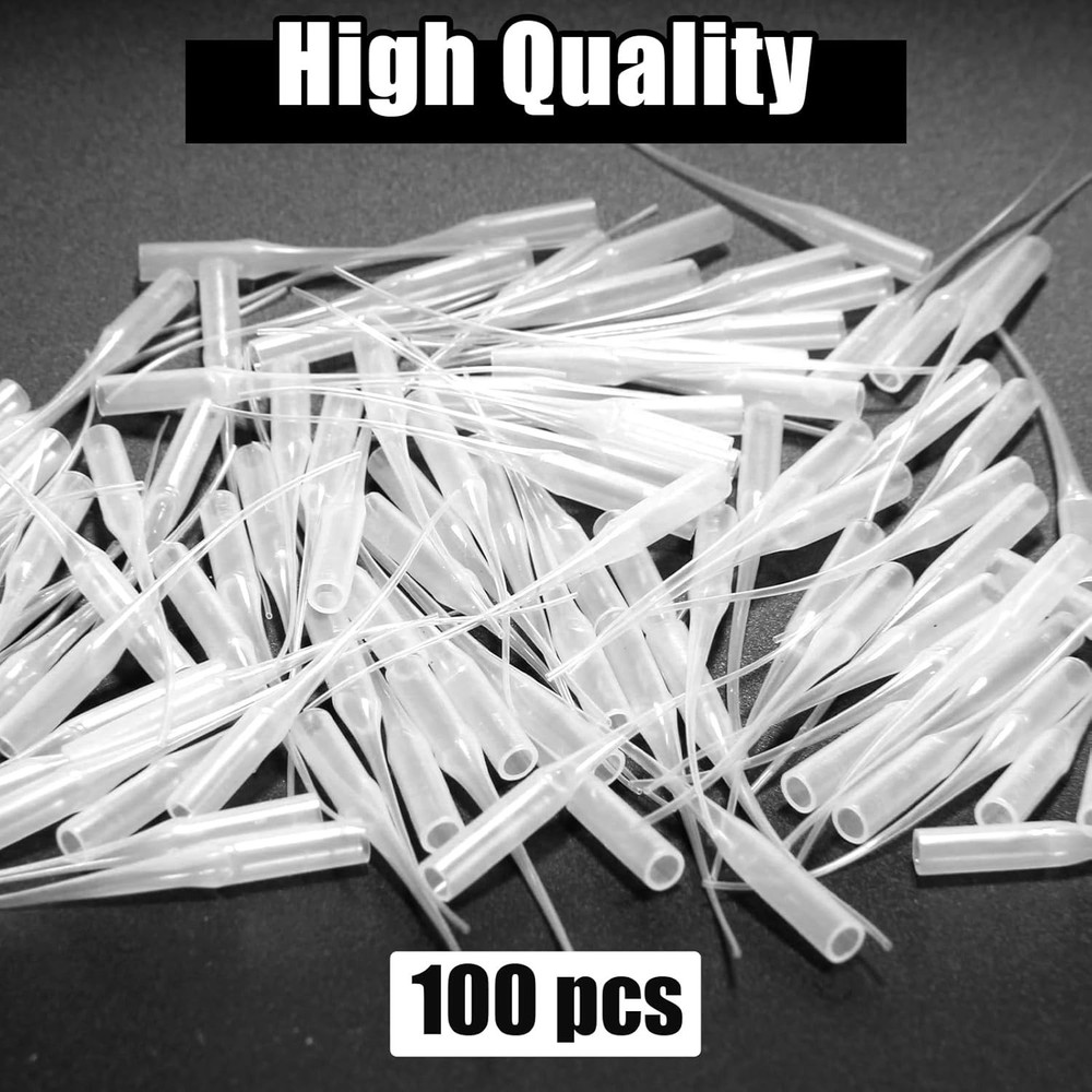 100 Pcs Plastic Glue Tips Glue Micro-Tips Applicator Tips Glue Tip Extender Prec
