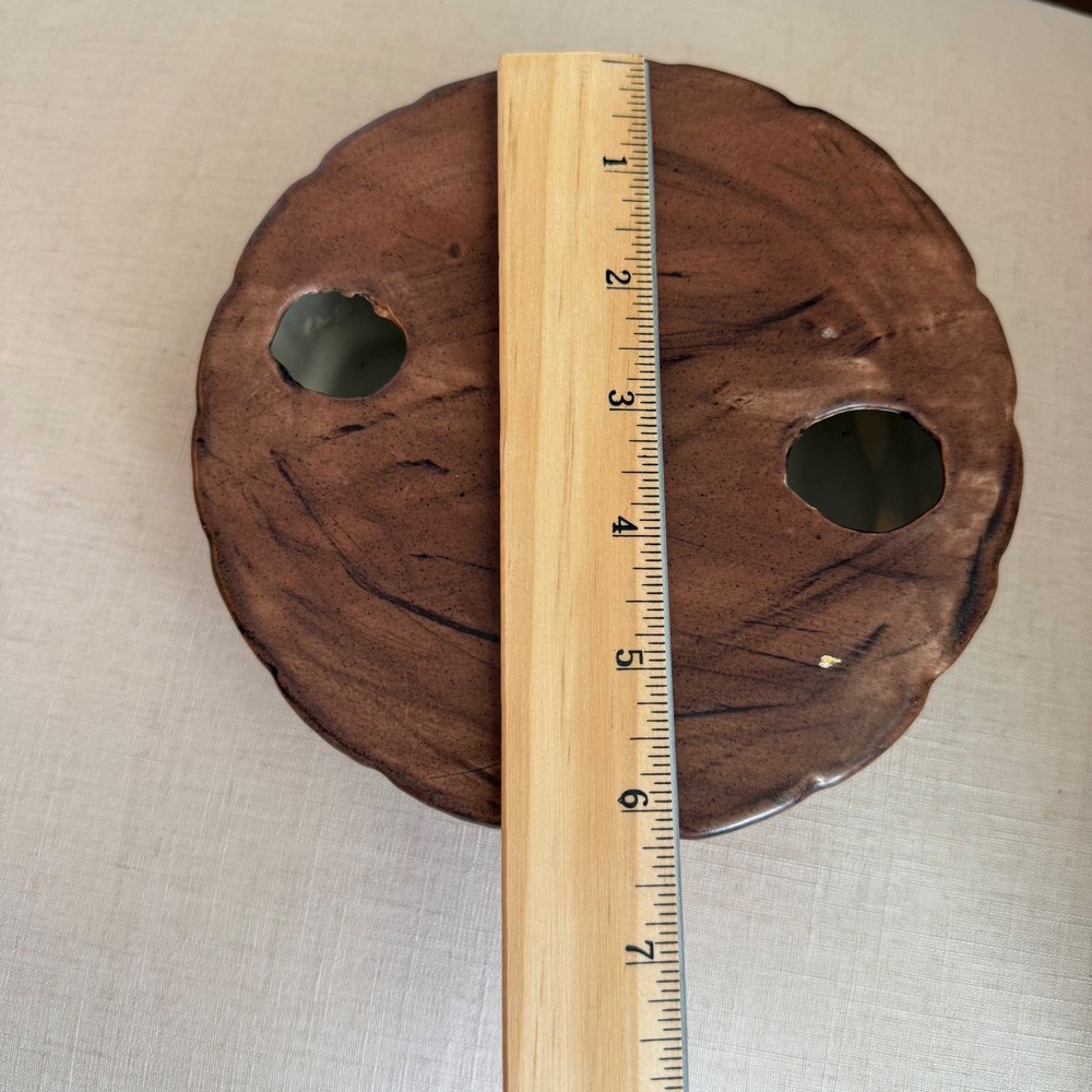 Handmade Stoneware Ceramic Display Stand Rustic Pottery Riser Boho Decor
