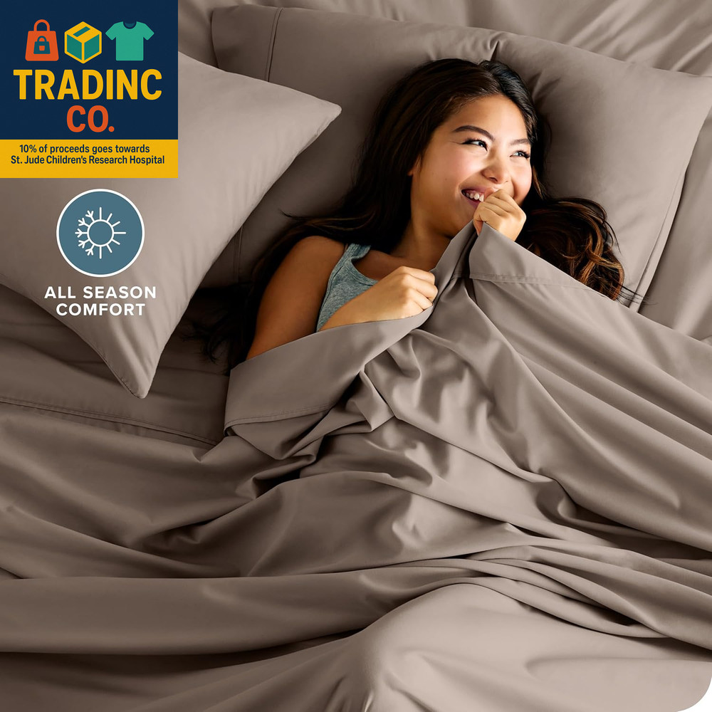 Queen Sheet Set - Luxury 1800 Ultra-Soft Microfiber Queen Bed Sheets - Double Br