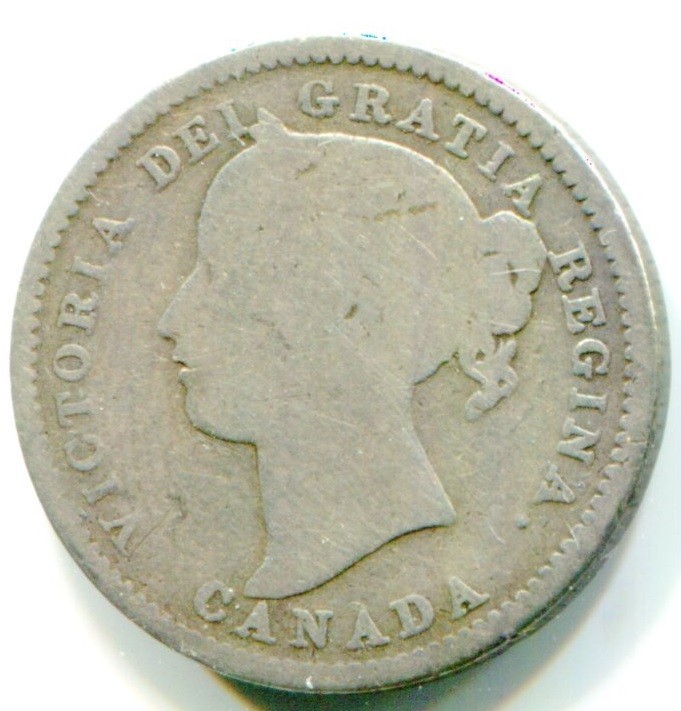 1899 Canada Silver 10 Cent !!