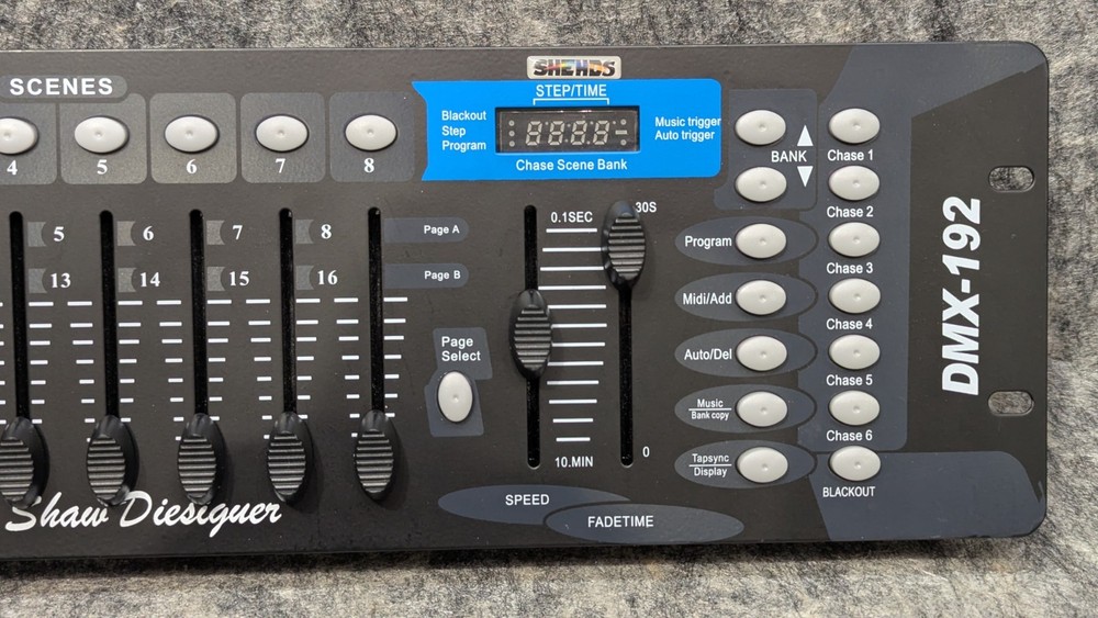 SHEDS DMX512 Controller DMX Lighting Controller DMX 192 Stage Light Controller