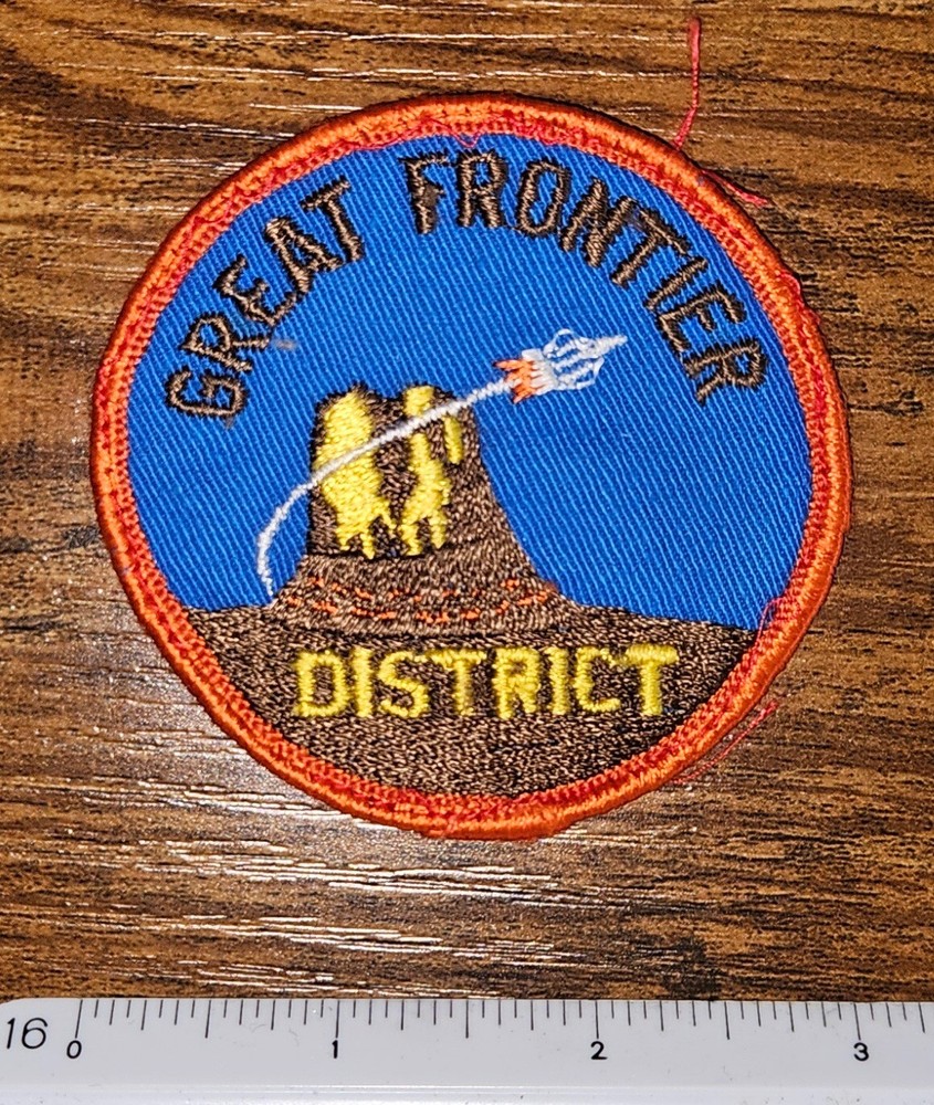 Vintage Boy Scouts BSA Great Frontier District Space Shuttle BSA Patch