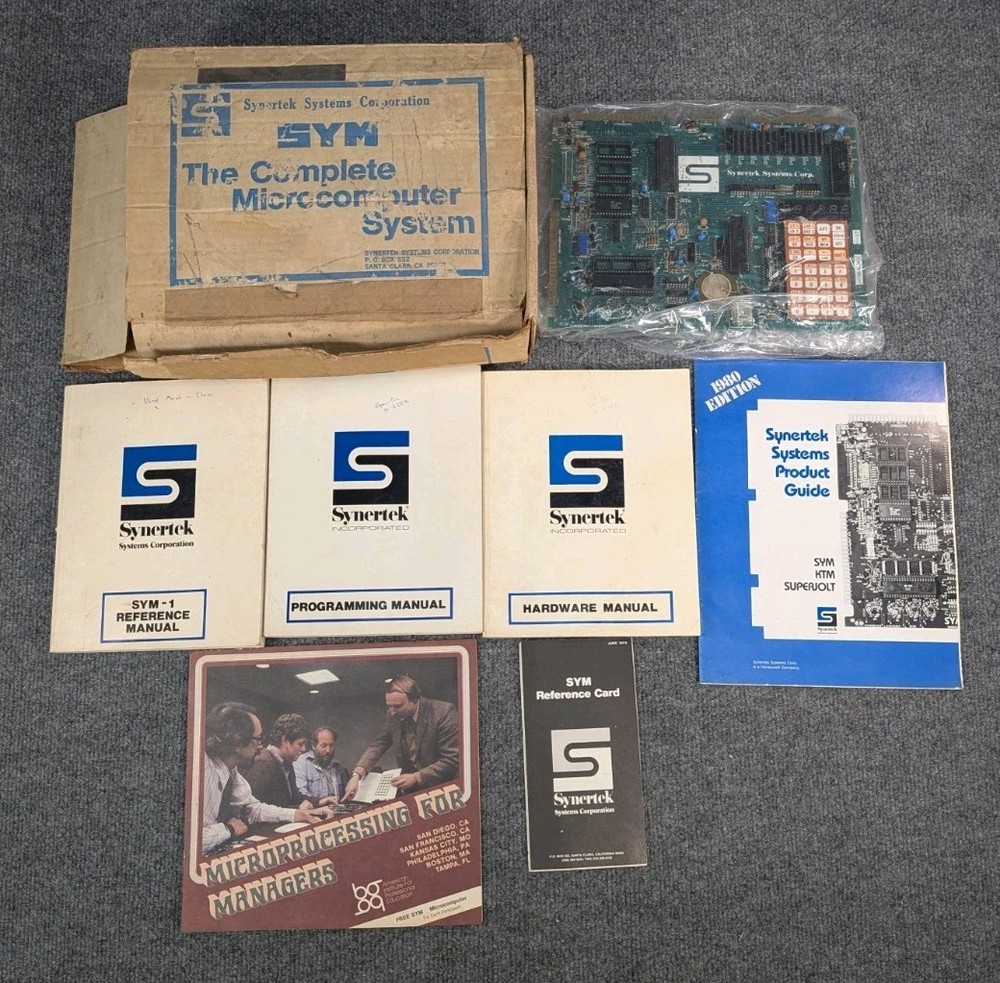 Synertek Systems Corporation SYM-I Microcomputer System-Orig. Box and Papers