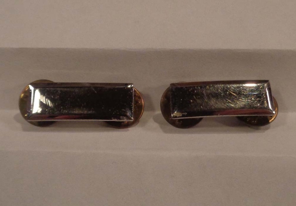 Vintage 1st Lieutenant Bars Matched Pair Sterling Silver