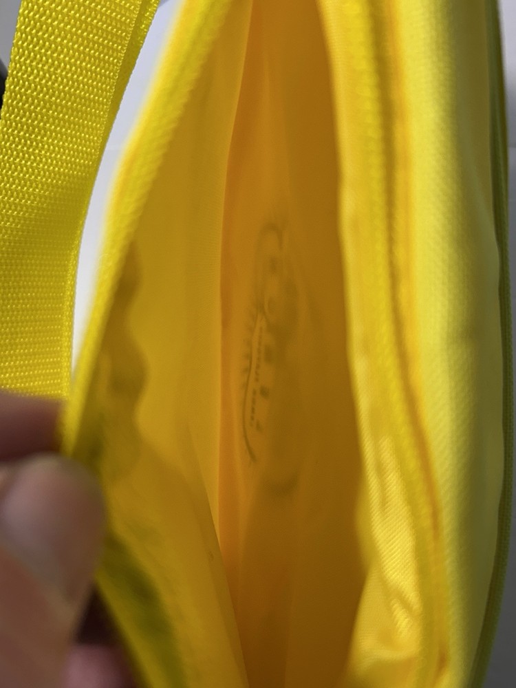 FC4 Deep Eddy Lemon Vodka Bright Yellow Canvas Fanny Pack Front & Back Zip