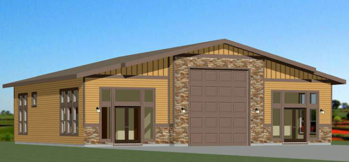 50x48 1-RV Garage 1 Br 1 Ba - PDF FloorPlan - 2,274 sqft - Model 5A