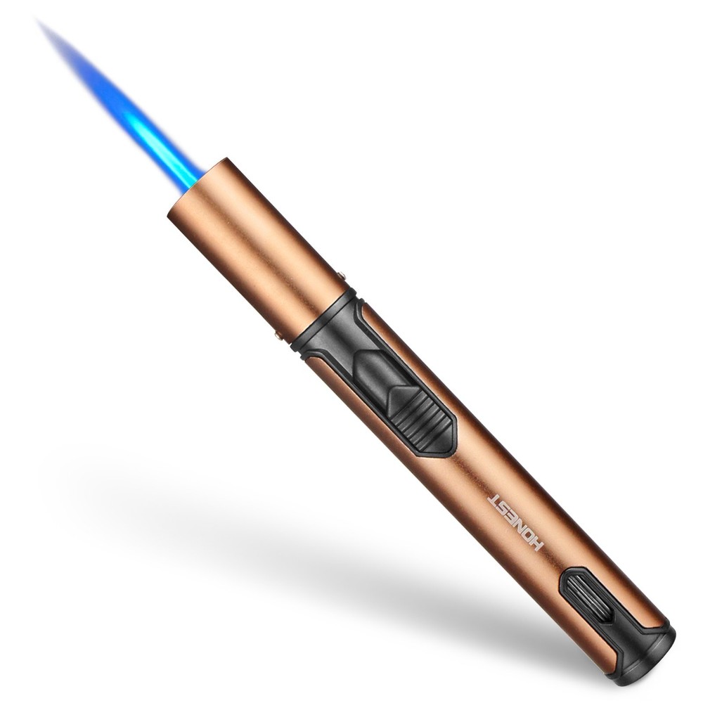 2 Pack Butane Torch Lighter Refillable Pen Lighter Adjustable Jet Flame Butane