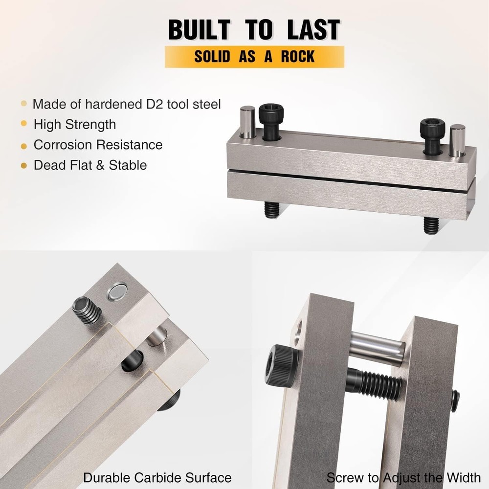 File Guide with Carbide Surface For Knife Making Silver