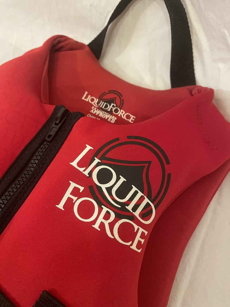 Liquid Force Red Child PFD Life Jacket 30-50lbs