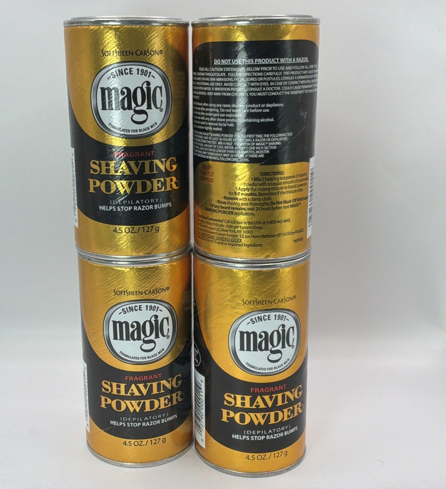 Magic Shaving Powder FRAGRANT - 4.5 oz. each - 4-PACK