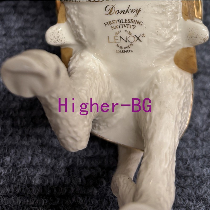 1pcs Lenox First Blessing Nativity Donkey Standing Ceramic