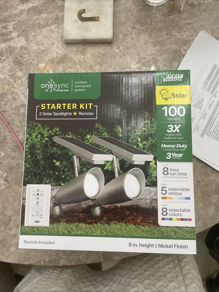 Feit OneSync Landscape Solar LED outdoor spotlight 2pack