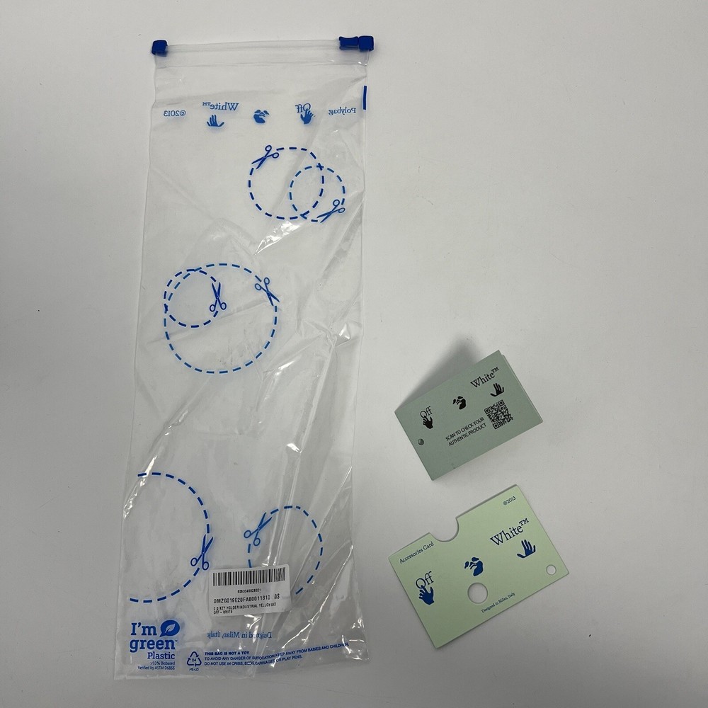 Off-White Polybag Plastic For Key holder With Inserts