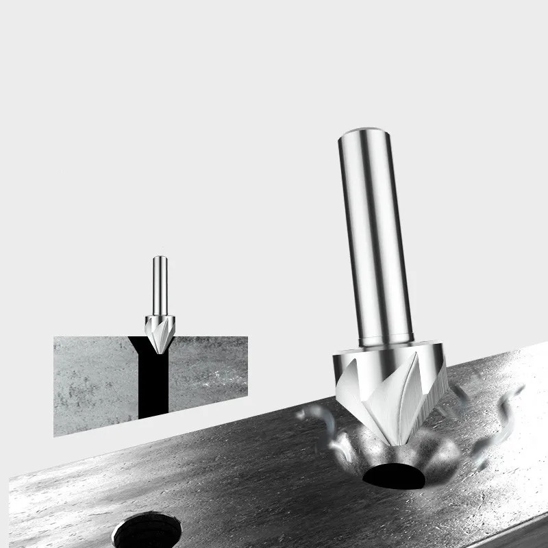 HSS Chamfer Drill Mill Cutter 6-50mm 60° 90° 120° Countersink Deburring Tool Set