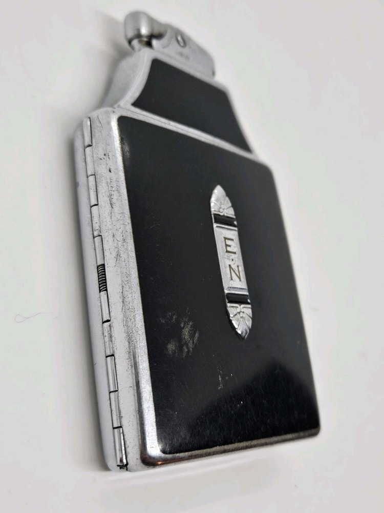 Vintage RONSON Mastercase Art Deco Combination Cigarette Case with Lighter