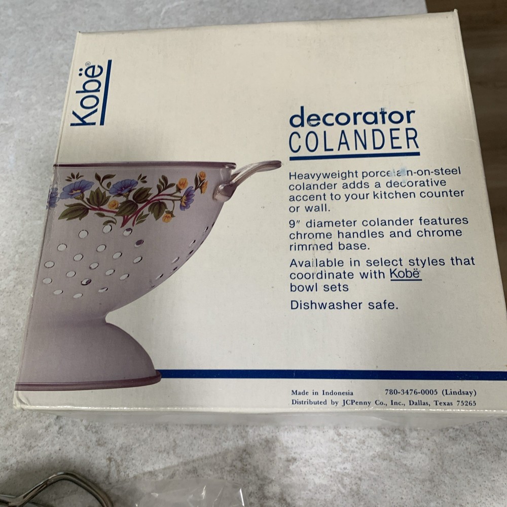 New Kobe Decorator Floral Colander