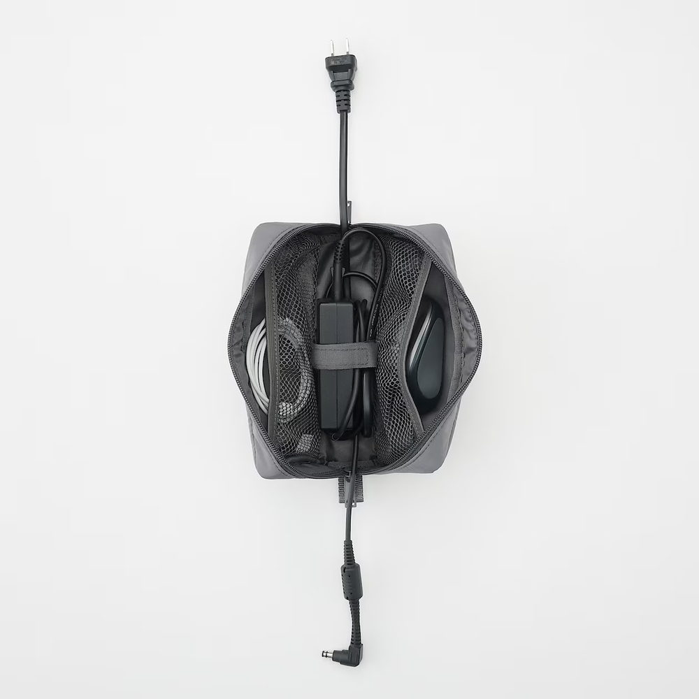 MUJI polyester gadget pouch Gray
