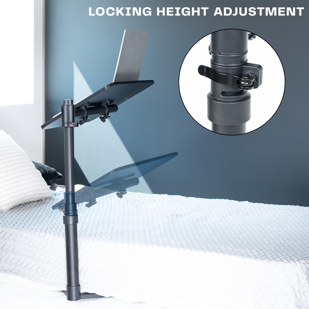 Sidekiix Overbed Table with Under Mattress Support, Adjustable Tray