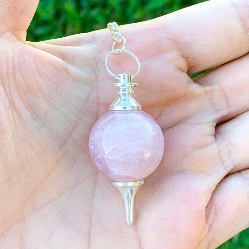 Rose Quartz Sphere Pendulum