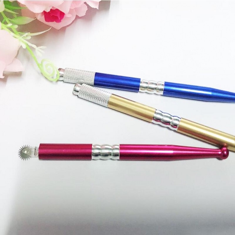5Pcs Semi Serrated Microblading Needle Permanent Makeup Blade Tattoo Machine Kit