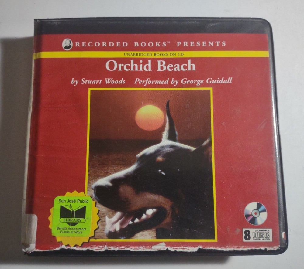 Orchid Beach by Stuart Woods. 7 Compact Discs. Missing Disc 8.