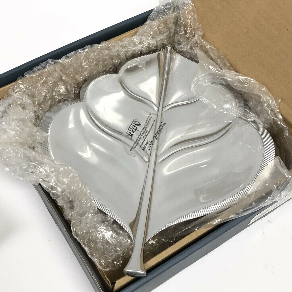 Reed & Barton Arbor Collection Hawthorn Leaf Platter Medium 12" New