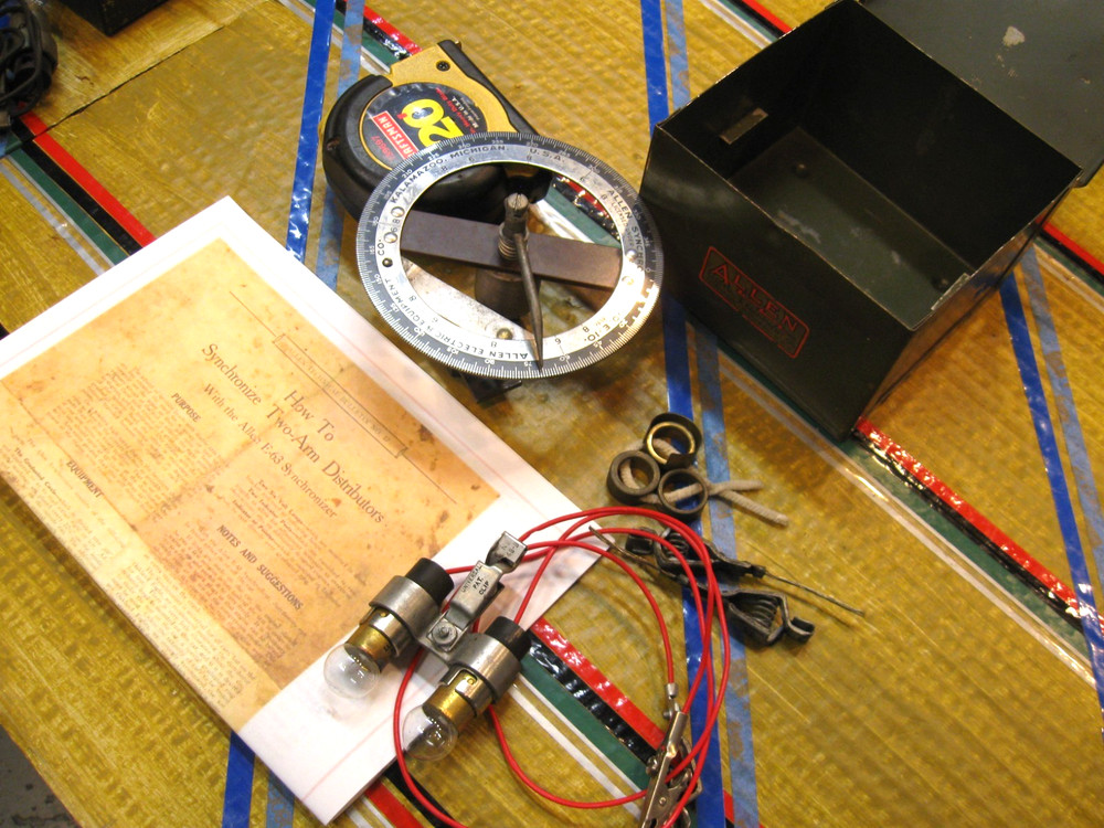 Vintage Allen Dual point Synchronizer for calibrating 2 arm distributors.