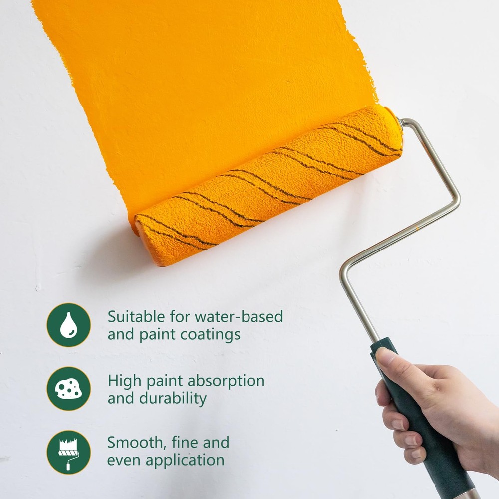 CoatPro Twools Paint Roller, Microfiber 9 inch paint roller 12 pack