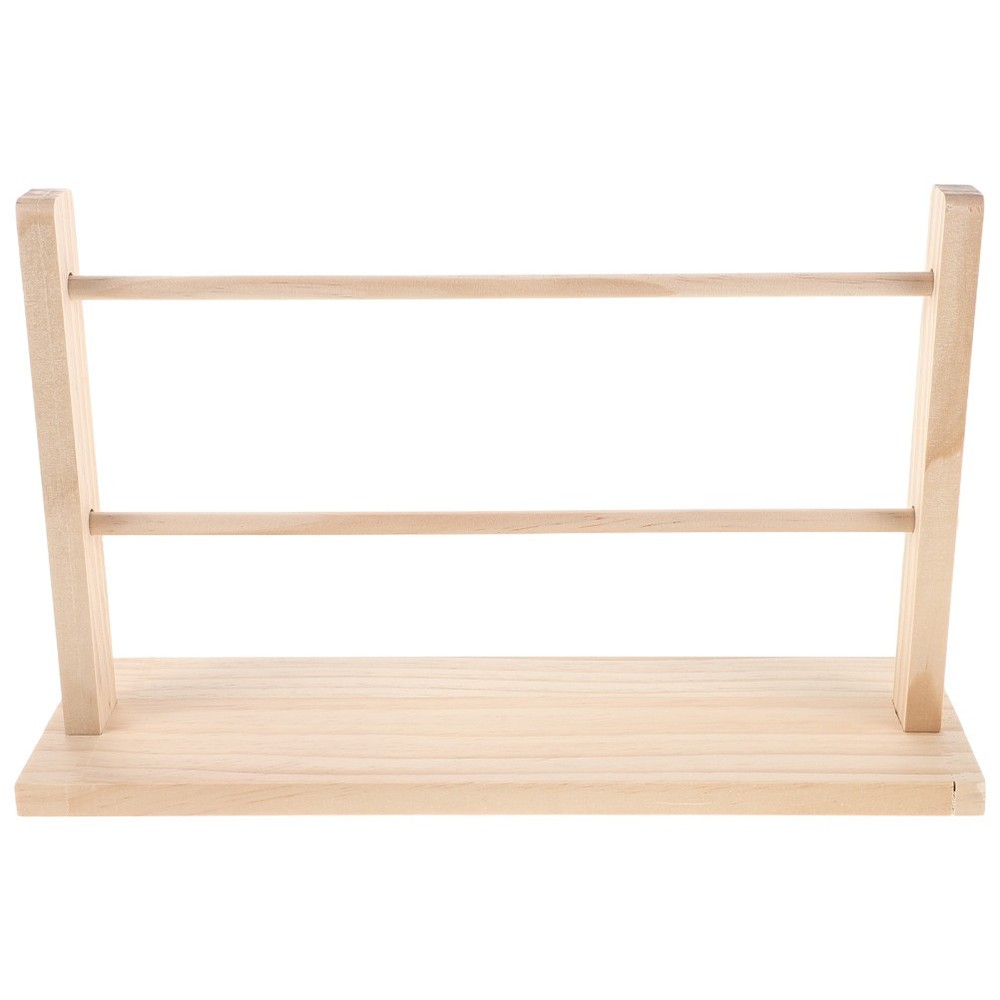 Solid Wood Ribbon Storage Rack Portable Organizer Display Holder