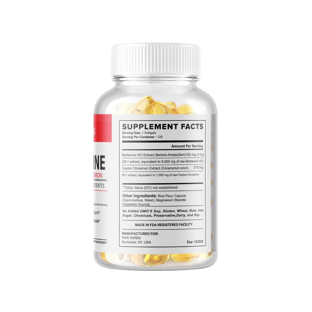 Berberine with Ceylon Cinnamon 5000mg
